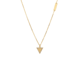 Guess stainless steel goldplated ketting met hanger triangle met kristal voor dames