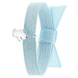 Blauwe kinderrekarmband met hanger engel