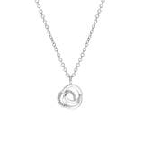 Kette, 925 Silber, mit Anhänger, Kreise