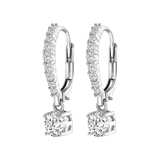 Ohrringe, 925 Silber, mit Anhänger, Zirkonia