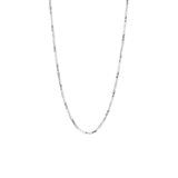 Gerecycled zilveren ketting gedraaid voor dames