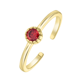 Ring, 925 Silber, vergoldet, Geburtsstein