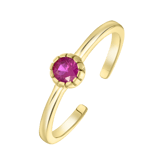 Ring, 925 Silber, vergoldet, Geburtsstein