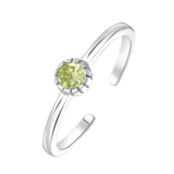 Zilveren ring geboortesteen