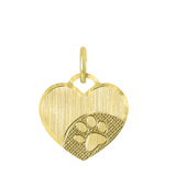 Zilveren goldplated hanger graveerplaat voor dames