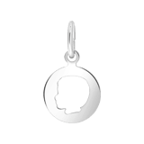 Anhänger, 925 Silber, Jungenkopf