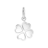 Anhänger, 925 Silber, Kleeblatt