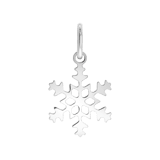 Anhänger, 925 Silber, Schneeflocke