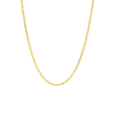 Silberne goldbeschichtete Basiskette für Damen