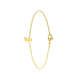 Armband, Edelstahl, vergoldet, mit Buchstabe