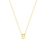 9 karaat ketting met letter hanger