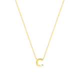 Halskette, 375 Gold, mit Buchstabenanhänger
