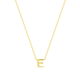 9 karaat ketting met letter hanger