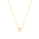 Halskette, 375 Gold, mit Buchstabenanhänger
