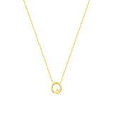 9 karaat ketting met letter hanger
