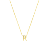 9 karaat ketting met letter hanger