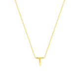 9 karaat ketting met letter hanger