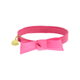Elastisches Kinderarmband in Fuchsia mit Herzanhänger