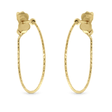 Ohrringe, 585 Gelbgold, bearbeitet