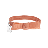 Elastisches Kinderarmband in Pfirsich mit Bär-Anhänger