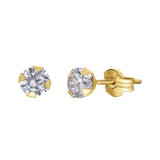 9 karaat oorknoppen met zirkonia 2mm voor dames