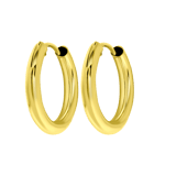 9 karaat oorringen 10mm voor dames