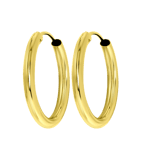 Ohrringe, 375 Gold, 15 mm