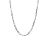 Gerecycled zilveren ketting gourmetschakel voor heren