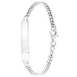 Plattenarmband, 925 Silber, Gourmetglied