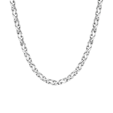 Gerecycled zilveren ketting schakel.  