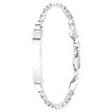 Gerecycled zilveren plaatarmband schakel.  