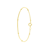 Zilveren goldplated fantasiearmband voor dames