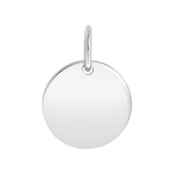 Zilveren hanger disc Mix&Match ketting/armband