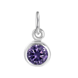 Anhänger, 925 Silber, Geburtsstein, Mix & Match