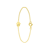Armband, 925 Silber, vergoldet, Hamsa