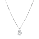 Zilveren ketting met hanger camera