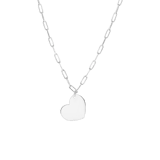 Kette, 925 Silber, mit Herz-Anhänger