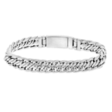 Stainless steel herenarmband mat