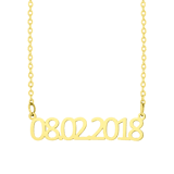 Stainless steel goldplated ketting met hanger voor dames