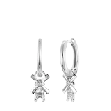 Ohrringe, 925 Silber, mit Anhänger, Mühle