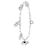 Armband mit Anhängern, 925 Silber, Niederlande