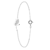 Zilveren armband tulp