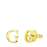 Guess-Ohrringe, Edelstahl, vergoldet, G GUESS MINIATUR