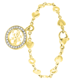 Guess-Armband, Edelstahl, vergoldet, 4G TROPICAL SUN
