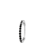 Helix-Piercing, Edelstahl, schwarz, Zirkonia