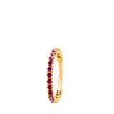 Helix-Piercing aus Edelstahl, vergoldet, Zirkonia in Fuchsia