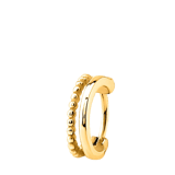 Stainless steel goldplated helixpiercing goudkleurig