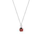 Zilveren kinderketting met lieveheersbeestje