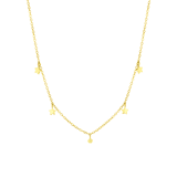 Stainless steel goldplated ketting met hanger ster voor dames