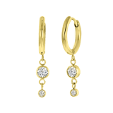 Myla stainless steel goldplated oorringen voor dames